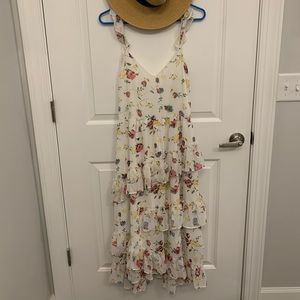 Carly Jean Los Angeles Floral MIDI Dress